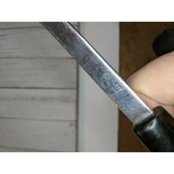 Veggies Handle #3 Stainless Steel Wide Meat Fork 12" USA Fruit Vintage - Picture 7 of 8